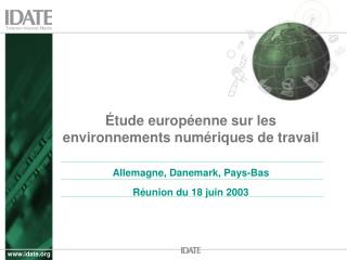 Étude européenne sur les environnements numériques de travail