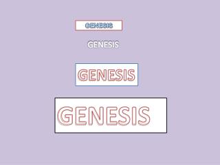 GENESIS