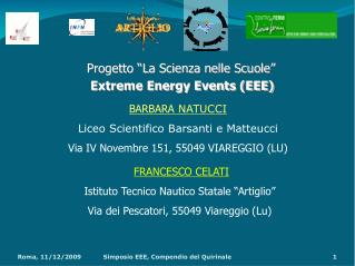 Progetto “La Scienza nelle Scuole”