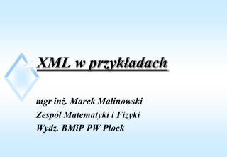 XML w przykładach