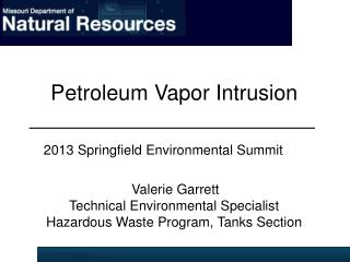 Petroleum Vapor Intrusion