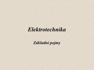 Elektrotechnika