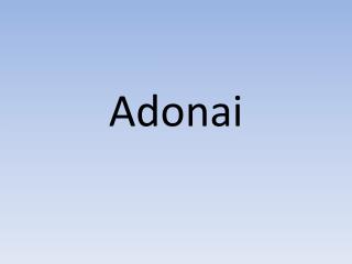 Adonai