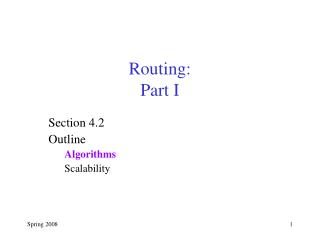 Routing: Part I