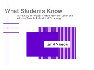 What Students Know