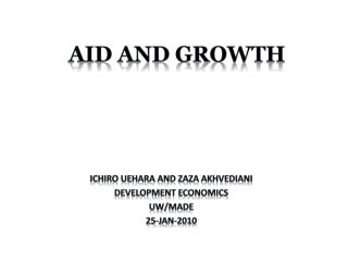 AID and GROWTH