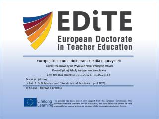 Europejskie studia doktoranckie dla nauczycieli