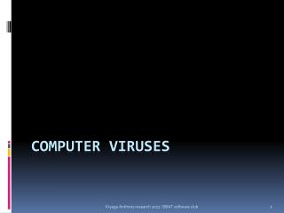 Computer viruses