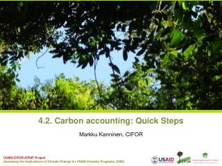 4.2. Carbon accounting: Quick Steps
