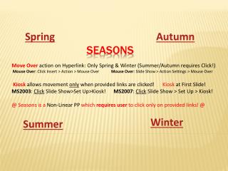 Seasons