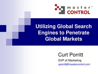 Utilizing Global Search Engines to Penetrate Global Markets