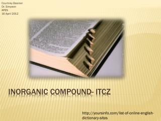 Inorganic compound- ITCZ