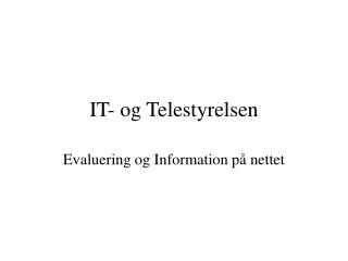 IT- og Telestyrelsen