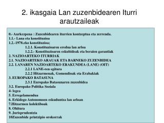 2. ikasgaia Lan zuzenbidearen Iturri arautzaileak