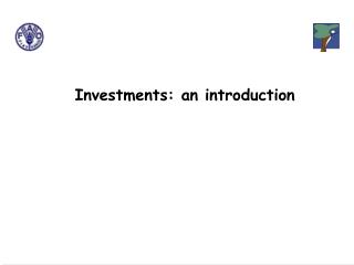 Investments: an introduction