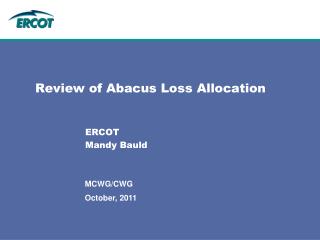 Review of Abacus Loss Allocation