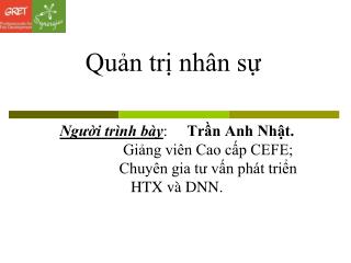 Quản trị nhân sự