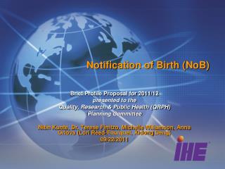 Notification of Birth (NoB)