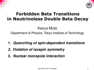 Forbidden Beta Transitions in Neutrinoless Double Beta Decay