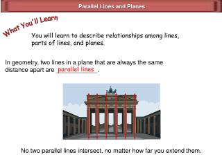 Parallel Lines and Planes