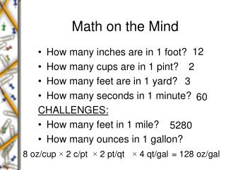 Math on the Mind