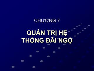 CHƯƠNG 7