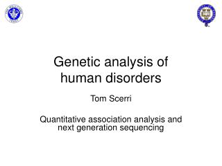 Genetic analysis of human disorders