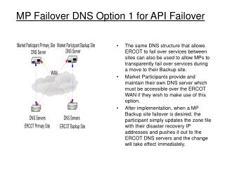 MP Failover DNS Option 1 for API Failover