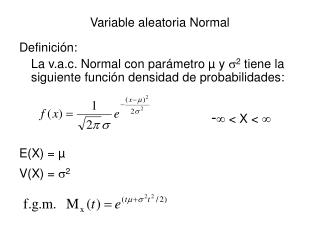 Variable aleatoria Normal