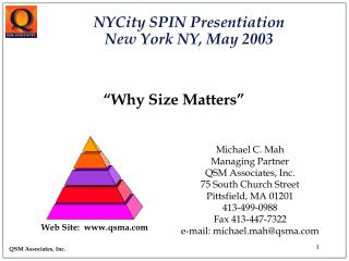 “Why Size Matters”