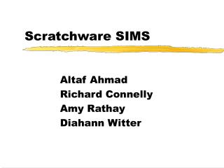 Scratchware SIMS