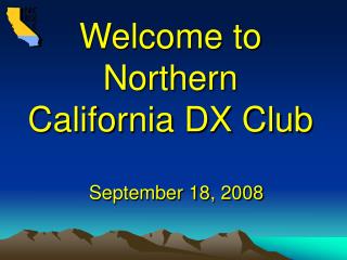 Welcome to Northern California DX Club