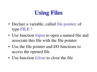 Using Files