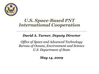 U.S. Space-Based PNT International Cooperation