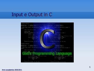 Input e Output in C