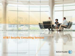 AT&amp;T Security Consulting Services