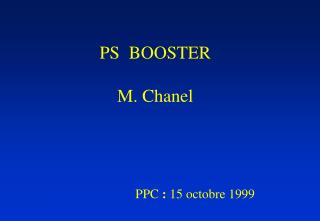 PS BOOSTER M. Chanel