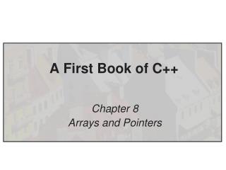 A First Book of C++