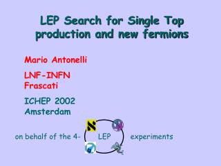 LEP Search for Single Top production and new fermions
