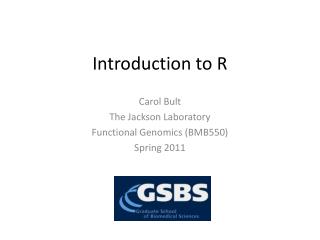 Introduction to R