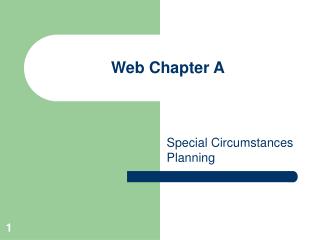 Web Chapter A