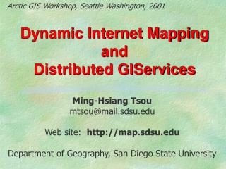 Dynamic Internet Mapping and Distributed GIServices