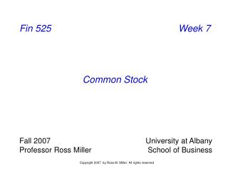 Fin 525	Week 7