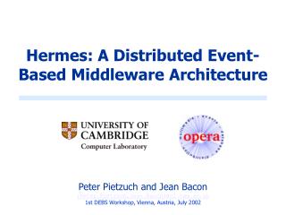 Hermes: A Distributed Event-Based Middleware Architecture
