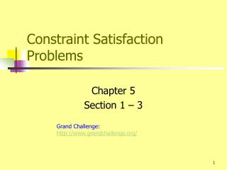 Constraint Satisfaction Problems