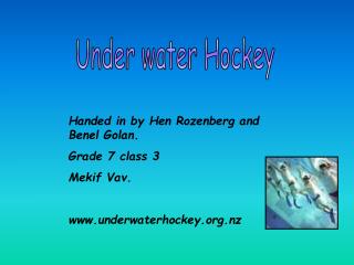 Under water Hockey