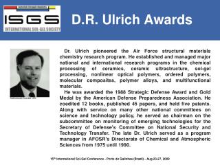 D.R. Ulrich Awards