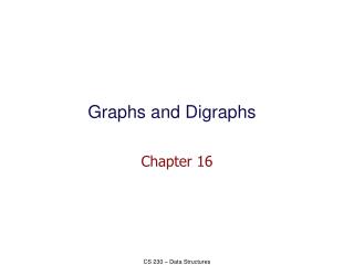 Graphs and Digraphs