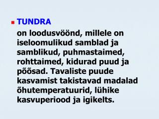 TUNDRA