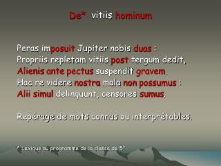 De * vitiis hominum